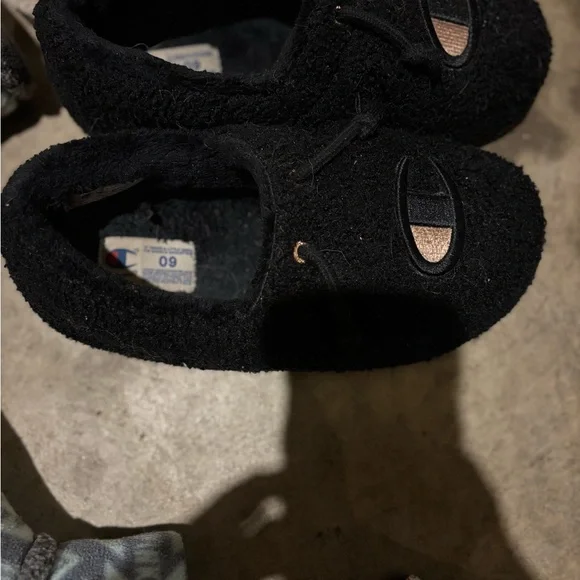 Champion Black Cozy Slippers